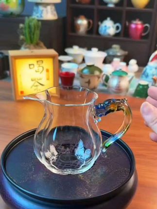 洛神龙把公道杯家用茶具高级耐高温透明耐热茶水分离茶海#分茶器#公道杯#耐热公道杯#茶器#茶具好物推荐