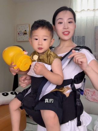 轻松带娃我有Air Max悬浮腰凳,一个人也能轻松穿脱,真的是解放双手#虎贝尔#airmax腰凳