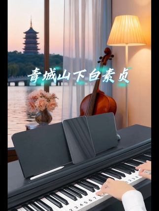 有没有一首歌曲让你有学钢琴的冲动?如果有那就开始吧!#成人自学钢琴 #零基础学钢琴 #电子琴 #简谱 #青城山下白素贞