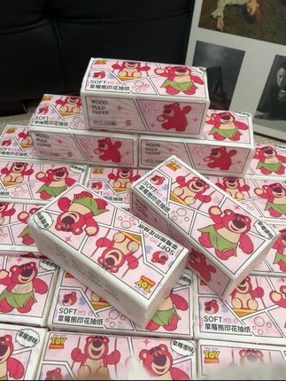 啊啊啊!草莓熊包装的抽纸诶!还是原生木浆的!关键这价格到手25大包!谁能忍得住啊!!#抽纸 #生活用纸 #印花抽纸 #草莓熊