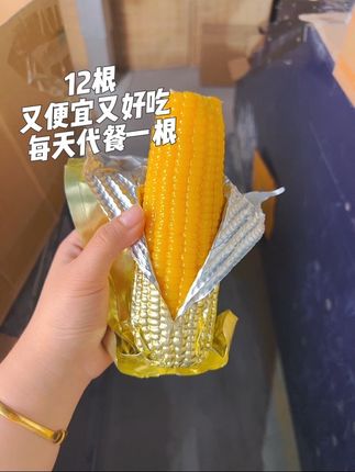 粘玉米热乎的粘玉米太好吃了 糯唧唧的口感特别新鲜好吃 玉米味嘎嘎浓 #美食 #软糯香甜 #日常生活 #糯玉米独立包装 #传统味道