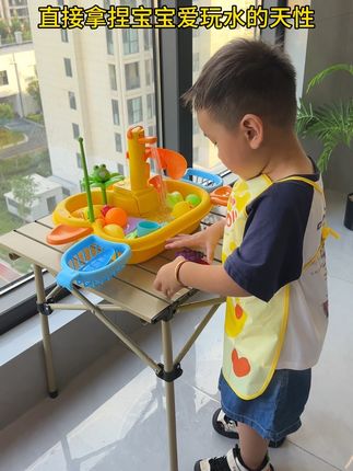 夏天就是小朋友玩水的季节💦忙忙碌碌一个小时过去了,这也太省妈了🤣#洗碗机玩具 #自己玩的不亦乐乎 #宝妈带娃解放双手 #宝宝玩具 #戏水玩具