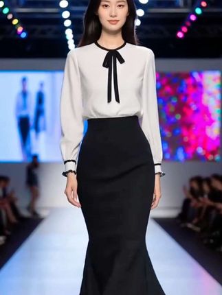 宝子们!秋天的时尚信号来咯📶!秋季新款女装闪亮登场✨。  这套超赞的时尚穿搭,是衬衫搭配半身裙子的两件套装哦👗,长袖设计,特别适合初秋。不管是通勤,还是日常出街,都能轻松拿捏气质氛围感🤩。 简约又时髦,让你在秋天成为人群中的气质焦点🌟。喜欢的姐妹别犹豫,赶紧安排上💃!