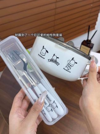 个位数!!!!到手一个帕恰狗泡面碗加筷子叉子和勺子,宿舍党或者爱吃泡面的宝宝真的闭眼入呀 #种草 #餐具 #颜值餐具 #泡面碗 #懒人必备