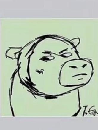 我爱播画牛一流 是牛牛表情包主理人 你爱播行嘛@𝑇.团团🌰 #听潮阁二创 #听潮阁团团 #草地牛