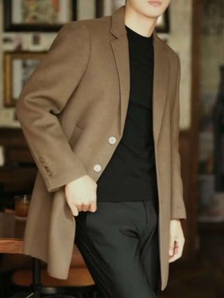 毛呢大衣男款冬季双面羊绒外套毛呢子风衣鹅绒内胆加厚#奔向户外穿搭要帅 #型男穿搭 #轻熟穿搭 #气场全开 #男士穿搭 @巨量千川
