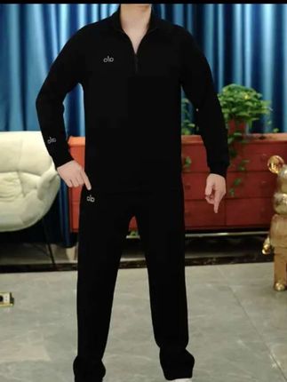 2025秋季男士长袖翻领时尚休闲百搭套头卫衣套装TZ2037#帅气十足 #男神必备 #阳光帅气 #高端大气 #男人味十足