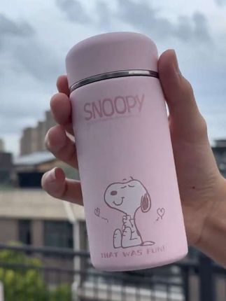 史努比女士口袋杯高颜值迷你水杯随行杯保温保冷便携杯子大容量#保温杯 #史努比保温杯 #迷你口袋杯 #携带方便 #多喝热水