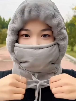 #冬季保暖一体帽#这个冬天不怕冷#保暖又好看帽子