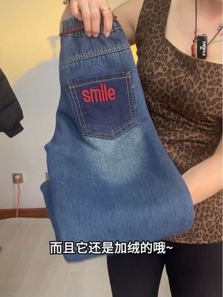 2025新款女童加绒加厚羊驼绒牛仔裤,超百搭款式#源头实力厂家 #牛仔裤推荐 #显高显瘦 #显瘦牛仔裤 #今年最流行穿搭