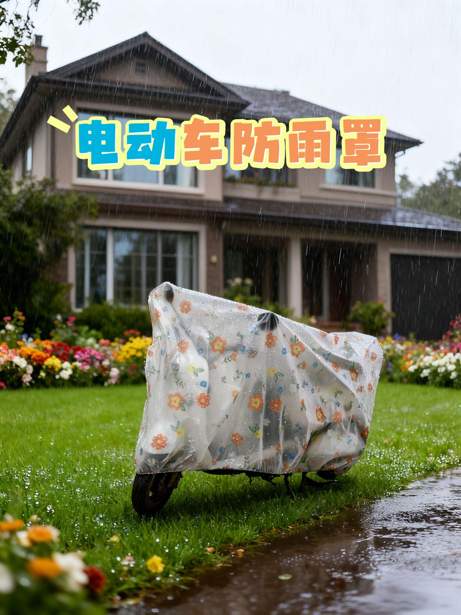 🌧️还在为电动车日晒雨淋发愁?这款高颜。精选防水材质,暴雨天也能给爱车穿上“隐形雨衣”。瞧瞧这清新花系、萌趣小恐龙图案,颜值拉满还能防晒防尘。 雨天出行,它紧密贴合车身,雨水顺着罩面滑落,车身、坐垫干爽洁净;晴天防晒,阻隔紫外线老化车漆。地面湿漉漉,花草挂水珠,有它在,爱车始终水灵灵,如同刚洗完澡般清爽。 多层房屋旁,大窗映雨景,草坪鲜花带雨珠,你的电动车罩在其中,既是防护盾,也是风景线。给爱车一份贴心守护,从此风雨无阻,出行更安心~