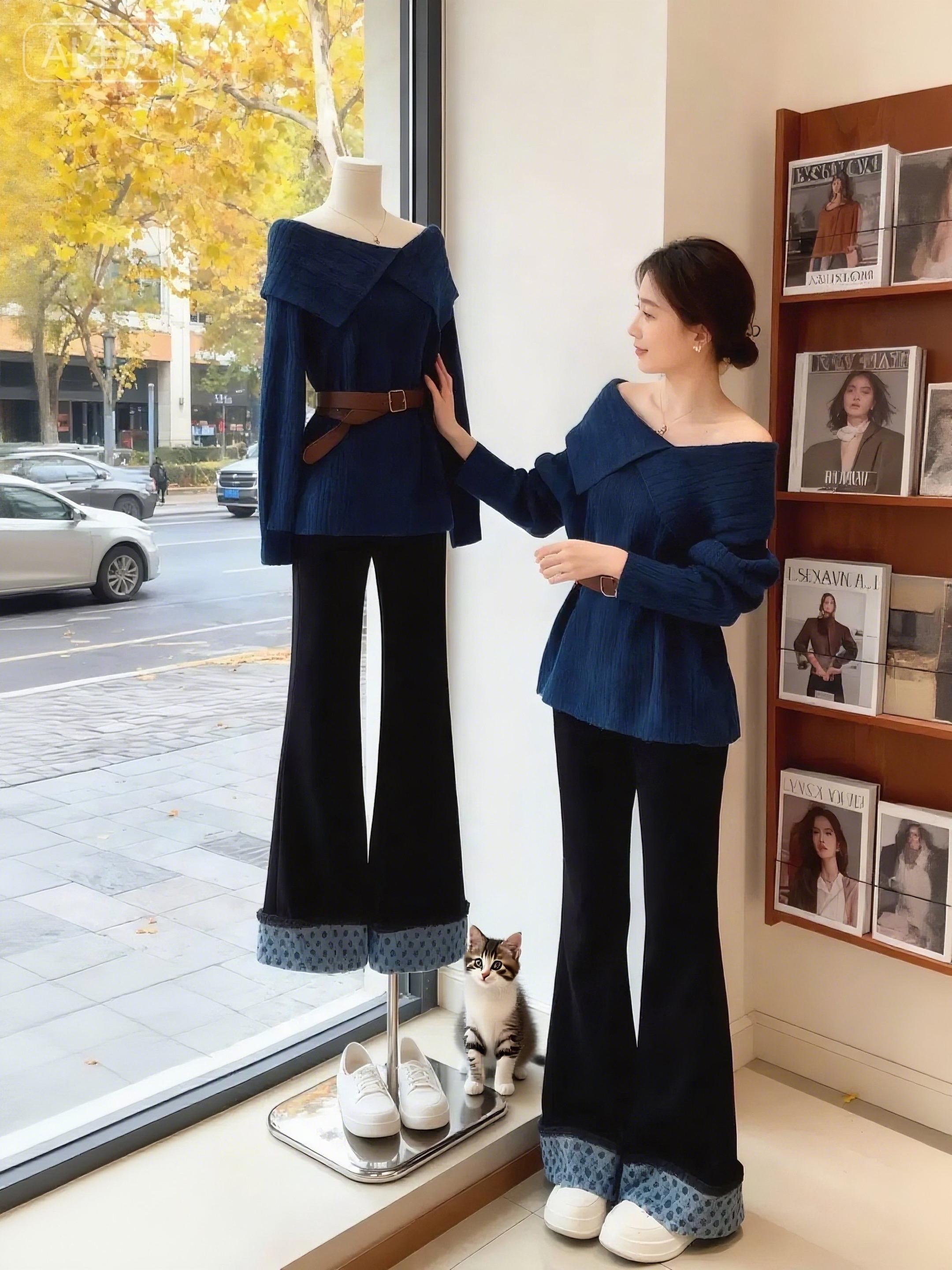 #韩系穿搭 #秋季日常实用穿搭思路分享#秋日毛衣之宽松遮肉版#晒晒我的秋日穿搭#小个子秋冬穿搭收起