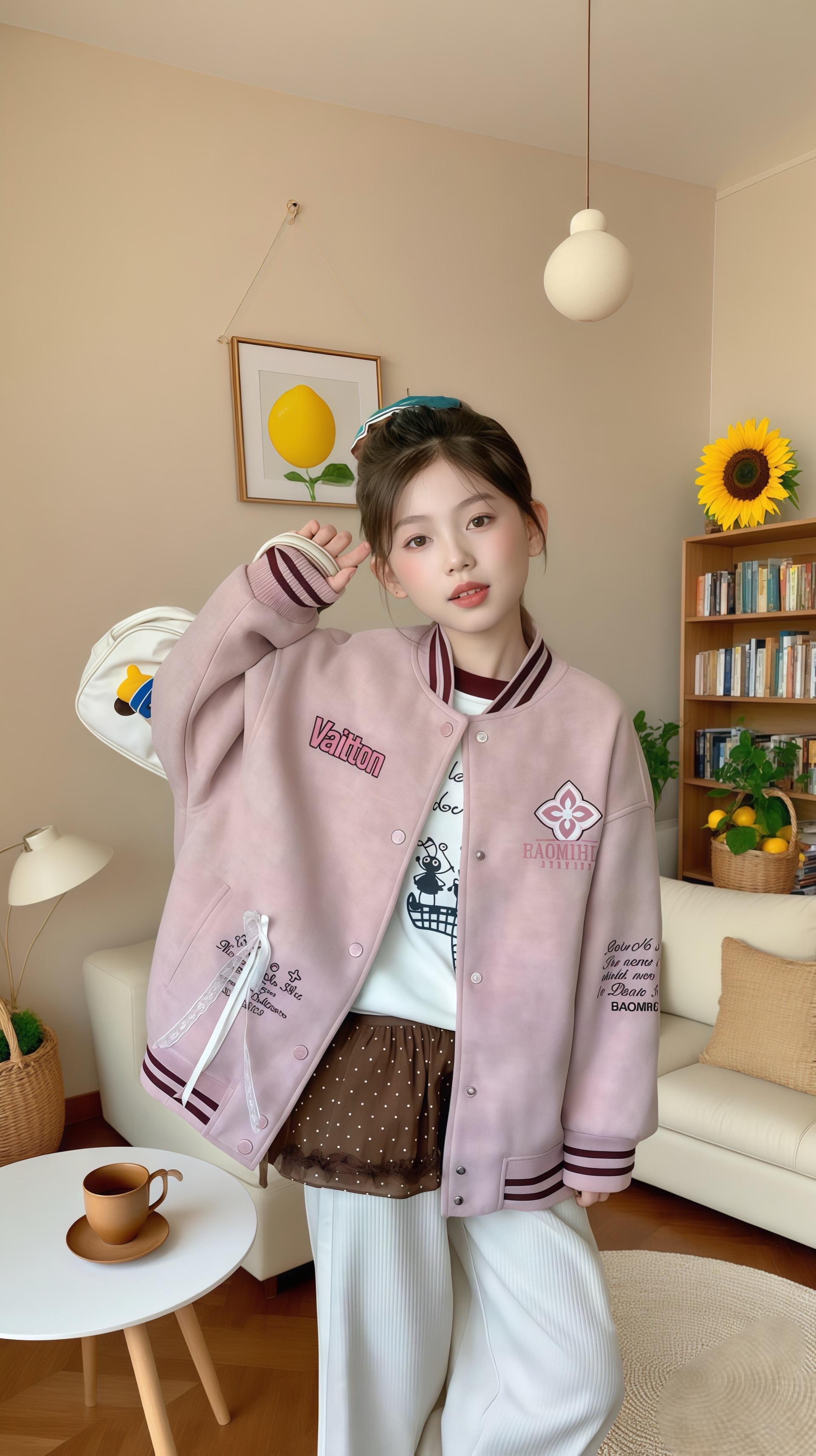 #高品质童装 #女童外套秋季新款 #女童外套加厚 #棒球服推荐 #生女儿就要这样穿