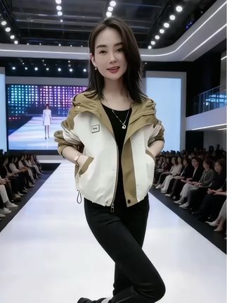 #连帽冲锋衣外套女#休闲百搭#时尚潮流#气质女神 #这也太好看了