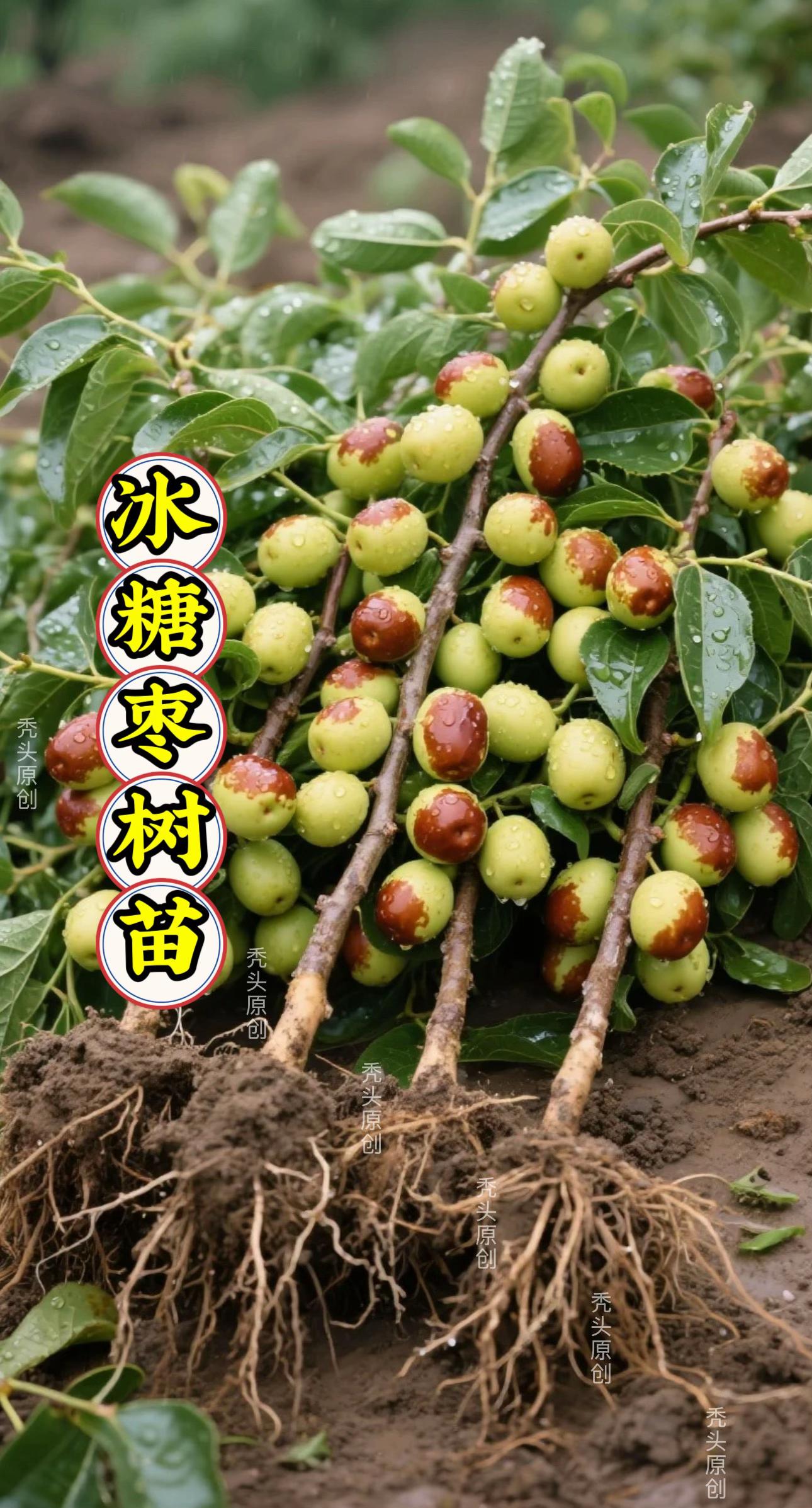 冬枣树苗枝干疏密有致,新叶带着浅绿的嫩,边缘镶着细密锯齿,春风拂过便簌簌作响。春日开细碎的黄花,藏在叶间不惹眼,却默默积攒着养分。 它不挑地块,小院或盆栽都能扎根,给足阳光就使劲长,枝条会悄悄往外探,像在勾勒丰收的轮廓。秋日里,青红相间的果子挂满枝头,圆滚滚的透着脆甜,风一吹就晃出丰收的喜悦。 看着它从抽芽到挂果,那份自然生长的踏实,让人对收获满心期待。#冬枣树苗 #庭院果树 #果园种植 #秋日脆甜 #果树种植