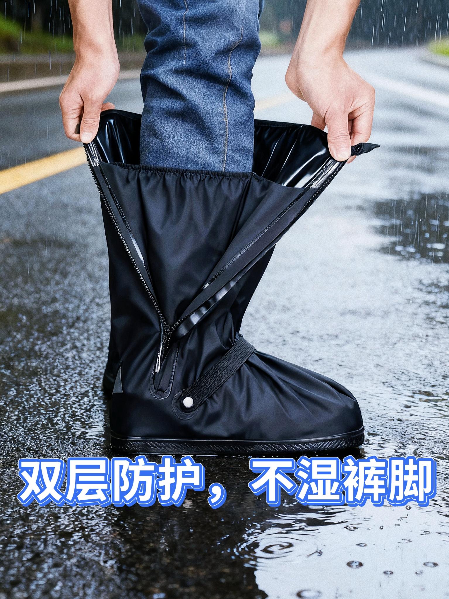 “雨天出门鞋湿透?试试这双‘防水黑科技’鞋套!高位防护+防滑鞋底,在积水里蹦跶都不怕湿,打工人/学生党雨天通勤再也不狼狈~”#防水鞋套 ##户外用品 #强烈推荐 #每日分享 @DOU+小助手 @抖加🔥上热门🔥dou+🔥热点宝