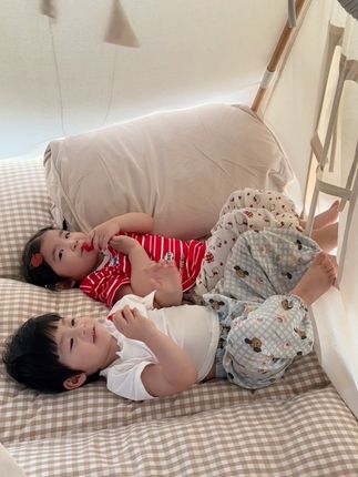 松弛感小孩 防蚊裤也要可可爱爱#防蚊裤儿童 #幼儿园穿搭 #人类幼崽 #夏天必备#宝妈推荐