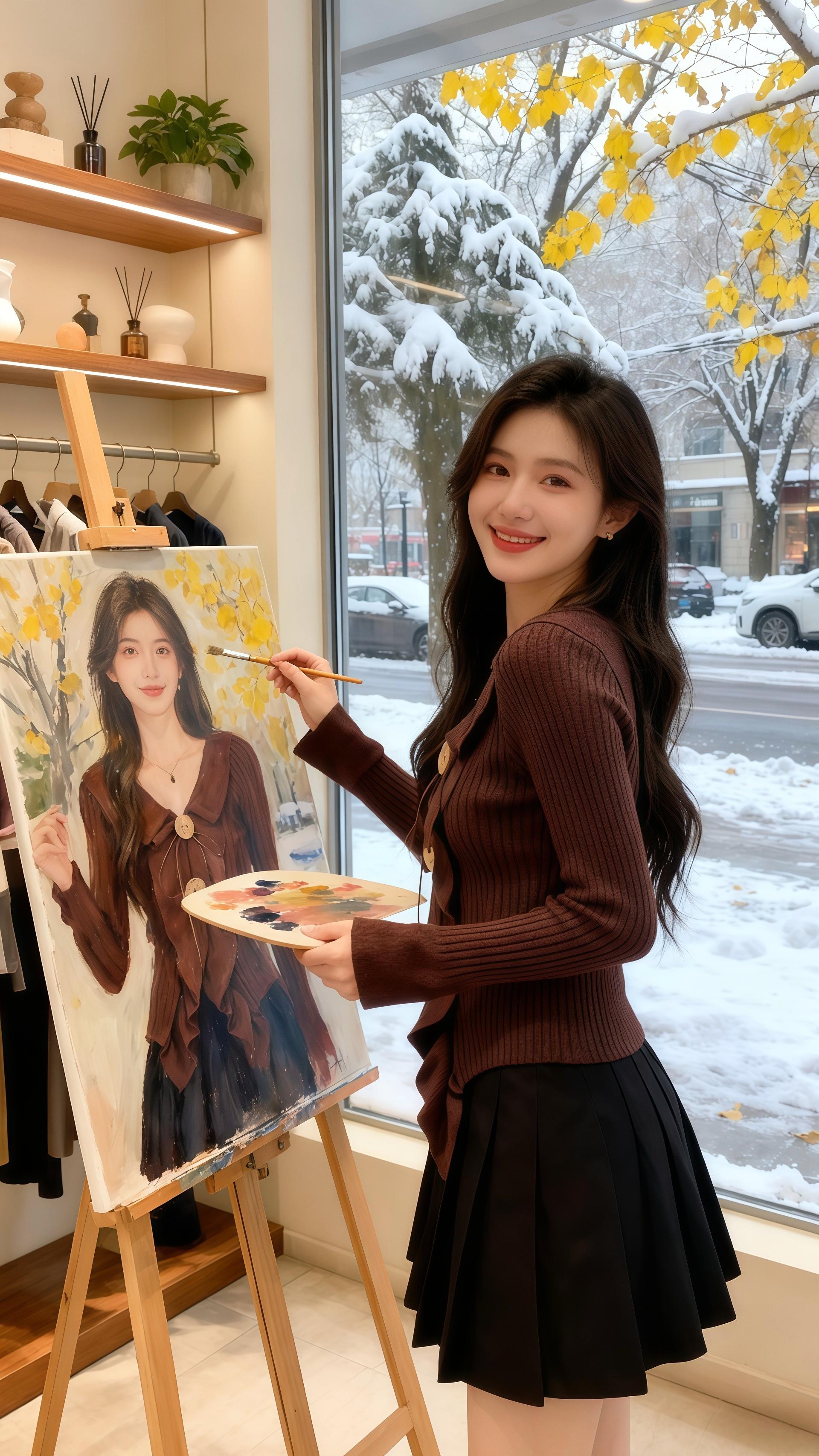 🍂宝子们,秋冬美拉德必备针织衫来啦!荷叶边+不规则V领超吸睛,满满的精致感😍纽扣设计更添复古韵味,咖色太绝,显白又有氛围感。软糯面料超舒服,单穿内搭都美炸。搭牛仔裤休闲,配半裙优雅,轻松拿捏秋冬时髦。 #韩系穿搭#温柔穿搭#优雅气质#晒晒我的秋日穿搭 #小个子秋冬穿搭@DOU+上热门@DOU+小助手