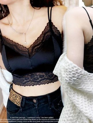 媚姬6321蕾丝美背女士无痕聚拢舒适透气春夏内搭吊带背心欧若风#吊带美背 #美背 #蕾丝美背 #高级感穿搭 #美出高级感