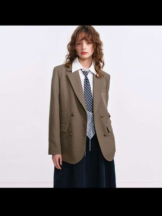西装外套女款爆款2025新款秋季复古时尚通勤休闲高级感西服上衣#高级感穿搭 #时尚西服 #西服外套女 #爆款西服 #西装外套穿搭 @DOU+小助手 @DOU+好生意 @DOU+上热门
