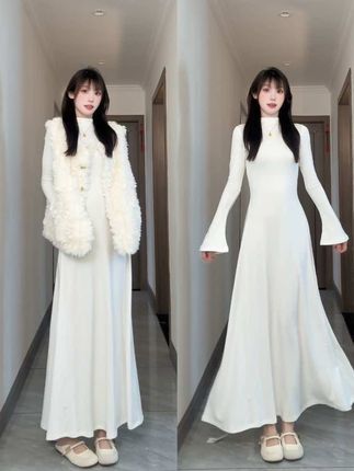 好喜欢这种感觉~ 170/100  谁懂白月光的杀伤力!!两个裙长 小个子也能穿~ #温柔气质穿搭 #长裙 #气质仙女裙穿搭 #长裙控 #初恋裙