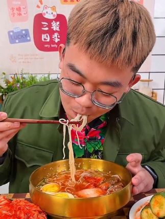 酸甜爽口的东北大冷面 #美食 延边朝鲜族韩式风味小麦 荞麦凉面 夏日美食 #冷面