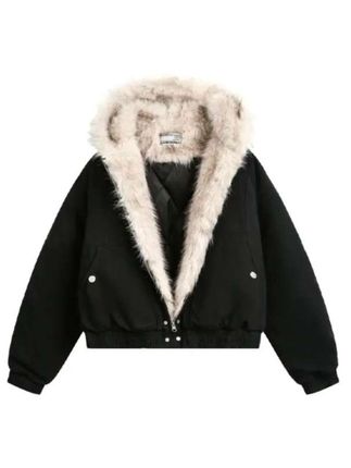 座山雕毛领棉服男冬季加绒加厚棉服外套女高级感解构美式复古棉服#座山雕外套 #座山雕棉服#男生穿搭 #女生穿搭 #棉服也能穿出时尚感