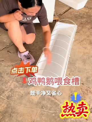 养鹅饮水喂料,用上这个槽简直太方便了!它是专为家禽设计的,不仅能让鹅吃食方便,还能防止踩踏饲料。让你的鹅群健康又干净,而且它特别适合用来给鹅喂水,可以保证水质清洁卫生。如果你也想养出健康的鹅群,那就赶紧点击下方链接购买吧!#强烈推荐 #三农养殖 #抖音好物 #鸡鸭鹅喂食槽 #结实耐用