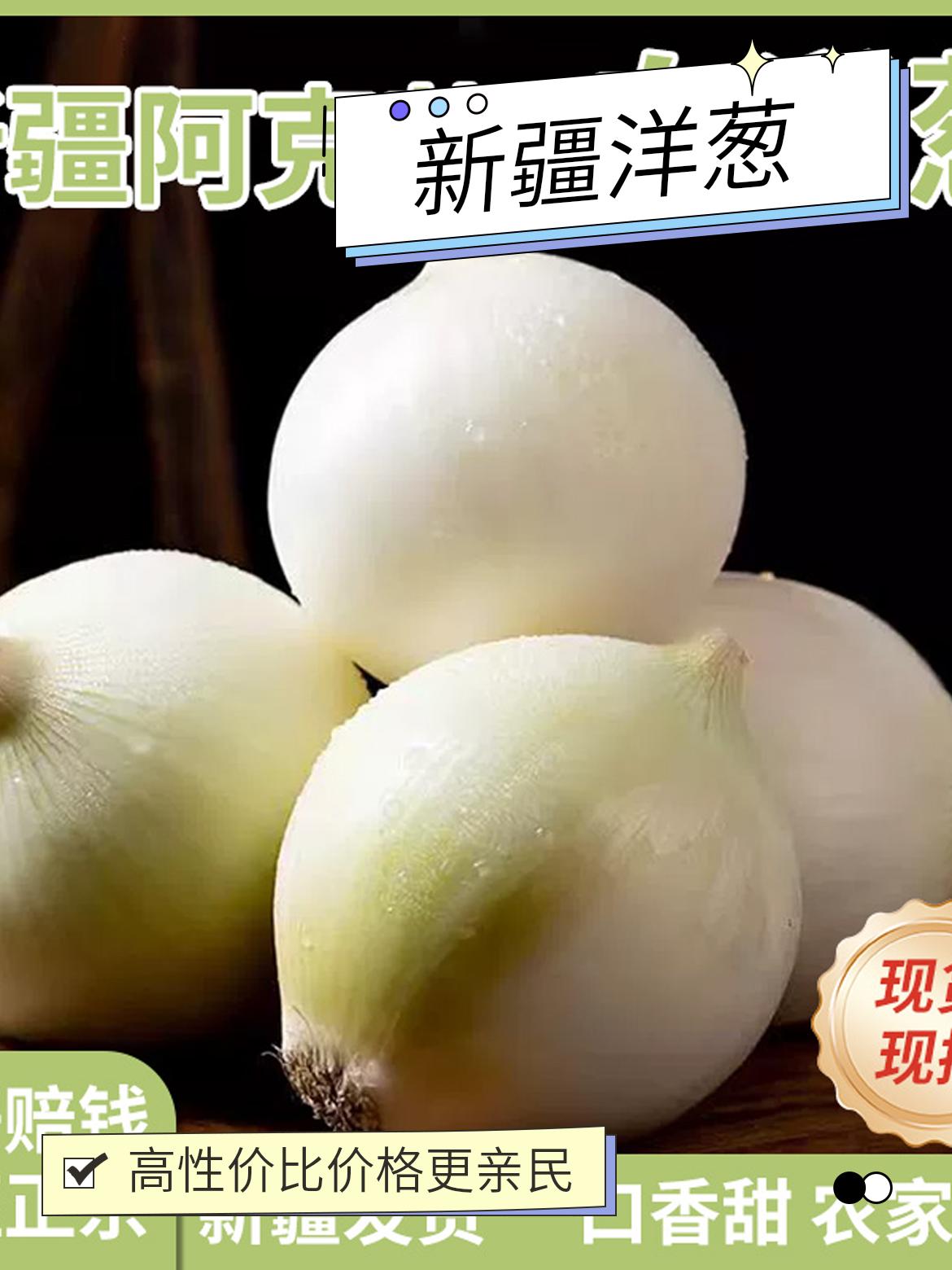 新疆水果洋葱白玉新鲜自种