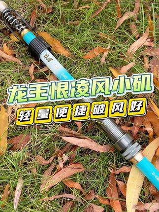 轻松垂钓!便携小矶竿! #路亚 #路亚钓鱼 #路亚竿