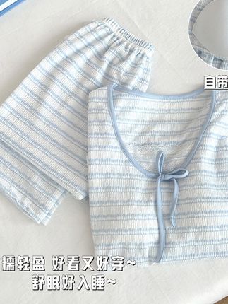 夏末初秋过渡也要穿得有巧思!!! 姐妹们!秋冬季节必备款来啦!!!面料舒适柔软,上身超舒服!快冲吧~#睡衣家居服#面料柔软舒适#透气舒适#带胸垫睡衣#轻松拿捏慵懒风穿搭