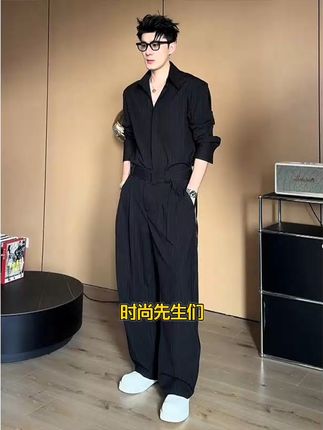 穿上这套雅痞衬衫,你就是街头最靓的仔! 秋冬男士穿啥?这套时尚套装让你轻松打造高级感!#秋季穿搭#高级感穿搭#男士穿搭#套装#男生秋日有效穿搭
