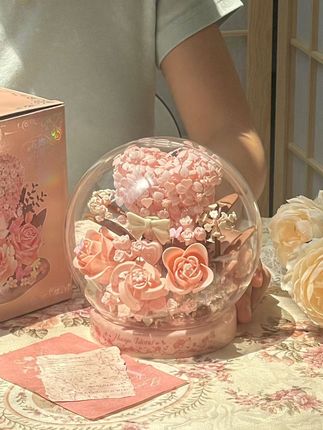 七夕送她惊喜!亲手拼出浪漫永生花束 绝美的爱心玫瑰!不会凋零的爱 #七夕礼物 #积木花 #手工花制作 #情侣礼物 #少女心