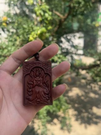 复古九尾狐项链,手工雕刻祈福姻缘! 想求姻缘却没好方法?试试这款寓意美好的挂件#桃木剑 #姻缘 #手工制作 