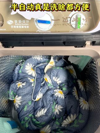 双缸洗衣机,钢桶耐用,方便又省心! 家里衣服多又不想手洗?这款家用洗衣机帮你搞定!#强烈推荐#洗衣机#好物推荐#家居好物#生活好帮手