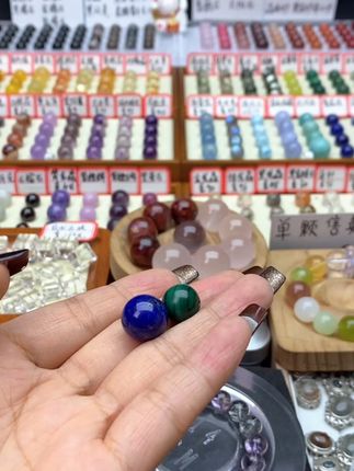 天然青金石散珠手串串珠 #青金石 #珠宝 #玉石魅力 #水晶 #在香港珠宝展一饱眼福