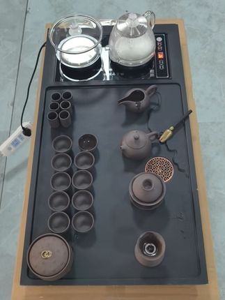 在家也能享受高端品茶体验,全自动上水茶盘太方便了! 喝茶总担心漏水?这款茶具自动补水、防漏,让泡茶更方便!#茶生活#好物推荐🔥#茶具#石茶盘#自动茶具