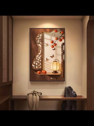 竹韵禅意装点家居,走廊瞬间高级感满满! #玄关画 #新中式装饰画 #装修搭配 生活不可以随心所欲,但家可以是你想要的样子