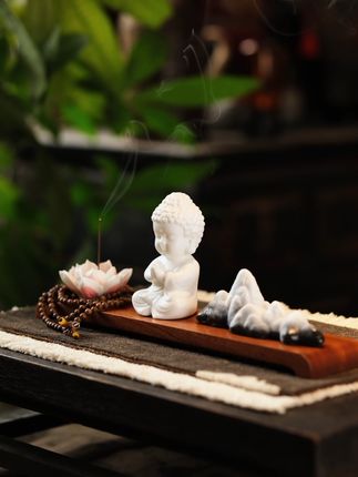 禅意小如来,让家居瞬间提升格调! 喜欢喝茶的朋友总愁没合适的小物件?这款创意陶瓷摆件帮你解决!#好物推荐🔥#茶生活#东方美学#茶宠摆件#摆件