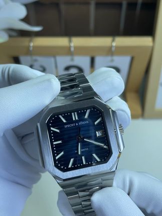 方形蓝色鹦鹉螺全自动机械手表 #秋季情侣氛围感穿搭 #手表推荐男 #全自动机械手表推荐 #鹦鹉螺机械手表 