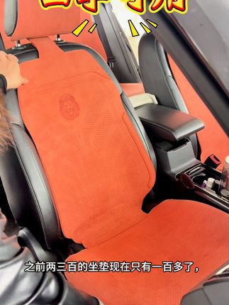 高端拉姆斯翻毛皮汽车坐垫,经典时尚打孔透气四季通用!#汽车坐垫 #汽车坐垫四季通用 #翻毛皮汽车坐垫 #汽车坐垫推荐 #南北车主的过冬差异