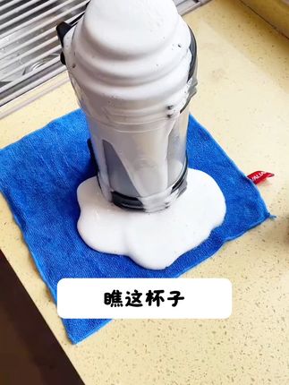 闷了一个假期的水杯 一打开就有一股沤味 怎么洗都洗不掉 你就用这个#茶垢泡腾片 做个深度清洁 再也没异味了#洗杯子 #茶垢 #茶具