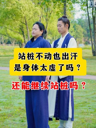 站桩出汗,是排du还是体虚?90%的人都站错 #八段锦 #八段锦注意事项 #八段锦入门 #八段锦排毒 #甘草慧养青阳子