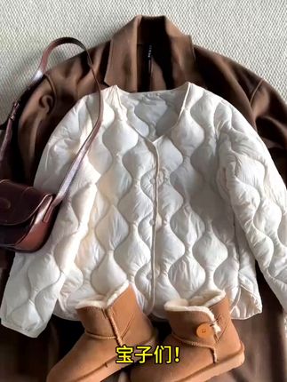 冬天穿它不冷!超暖韩版薄款棉服来了 冬天怕冷又不想穿厚衣服?这款加绒外套帮你解决难题!#秋冬穿搭#韩系穿搭#棉衣棉服#保暖又好看#一衣多穿通勤版