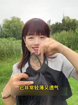 头发少、秃顶又不想戴帽子?这款发箍假发帮你解决烦恼!#假发 #全真发 #遮白发 #气质发型
