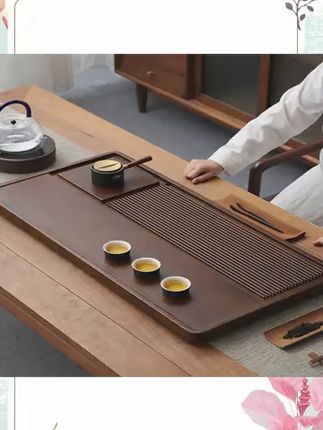 实木茶盘,泡茶更优雅! 特价清仓整板大茶盘#茶具 #好物推荐🔥 #茶生活 #高端茶器 #电木茶盘