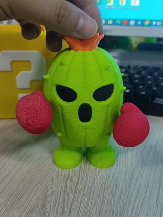 超萌3D打印仙人掌兽手办,桌面装饰新宠! 数码兽系列!喜欢的小朋友快来看看吧!!!#2025抖音创作者大会 #就是爱躺