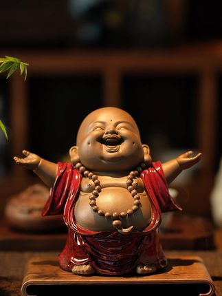 和谐笑佛摆件很漂亮,细节很精致大气