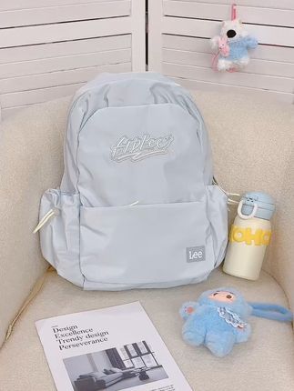 沃趣!是甜妹拒绝不了的湖水蓝双肩包🎒 #开学 #书包 #双肩包 #甜妹 #双肩包推荐