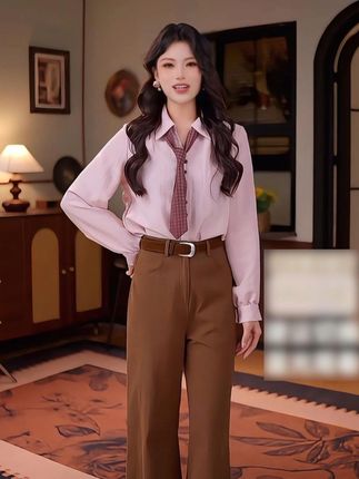 #显瘦穿搭 #秋季穿搭 #衬衫穿搭 #通勤穿搭 #普通人不化妆也能穿出氛围感